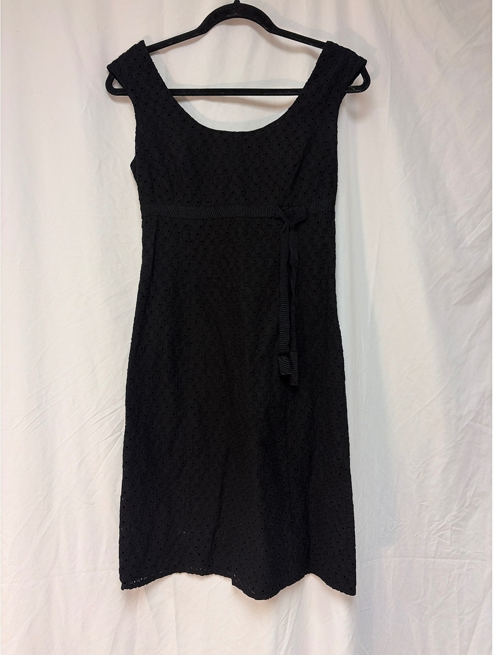 Ann Taylor Black Sleeveless Cotton Blend Dress Size 0